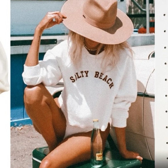 BILLABONG x The Salty Blonde Worn Right Womens Crew Sweatshirt - Picture 2 of 11